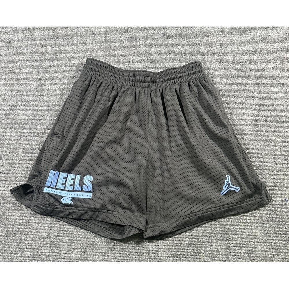 Jordan Nike Men's M Grey Mesh Unlined Shorts NC Tar Heels NCAA